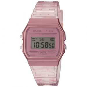 Casio Vintage Mujer Correa Resina Rosa F-91WS-4EF