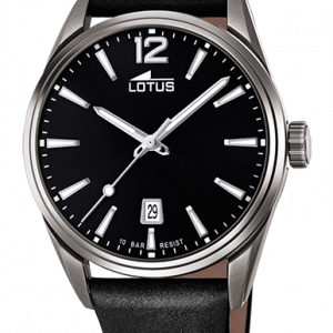 Reloj Lotus Hombre esfera negra correa piel negra Rf18685/3