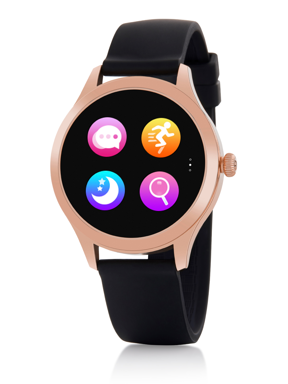 Reloj Marea Smart Correa malla rosa/caucho negro B59005/1 - joyeria azofra