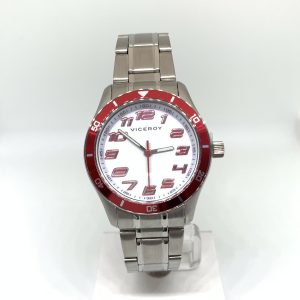Reloj Viceroy Niño Armys acero esfera blanca números rojos RF432261-05