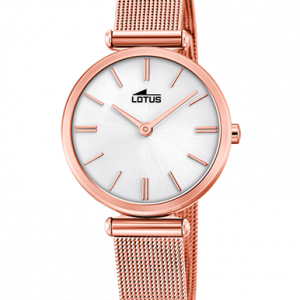 Reloj Lotus Mujer Acero IP Rose malla/esfera plata 18540/1