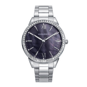 Reloj Viceroy CHIC con esfera madreperla negra y brazalete de acero 401260-53