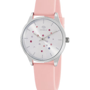 Reloj Marea Mujer Correa caucho rosa Esfera pedrería rosa B41323/2