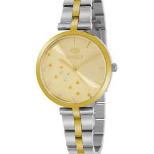 Reloj Marea Mujer Acero bicolor esfera dorada con pedrería B54223/4