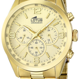 Reloj Lotus Hombre Brazalete acero dorado, esfera dorada con tres pequeñas esferas 18153/2
