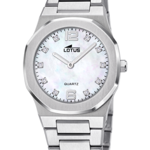 Reloj Lotus Mujer Brazalete acero,esfera nácar e índices con circonitas 18843/1