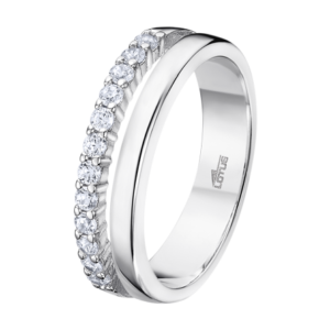 Anillo Lotus Silver Doble plata y circonitas LP3446-3/1