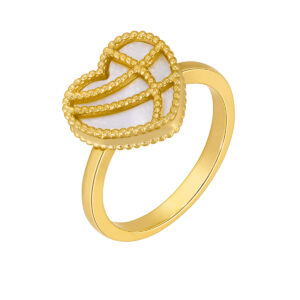 Anillo Marea LOVE Corazón nácar plata dorada D02906/AE