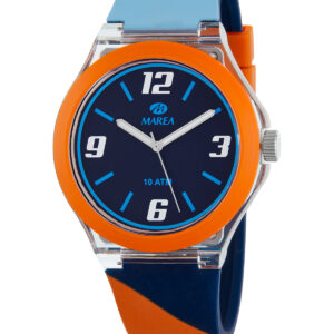 Reloj Marea Unisex Silicona azul y naranja B35354/1