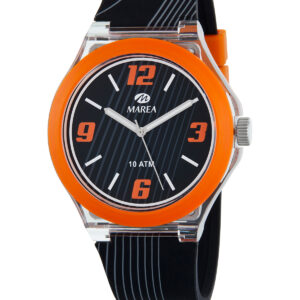 Reloj Marea Unisex Silicona negro,gris y naranja B35354/5