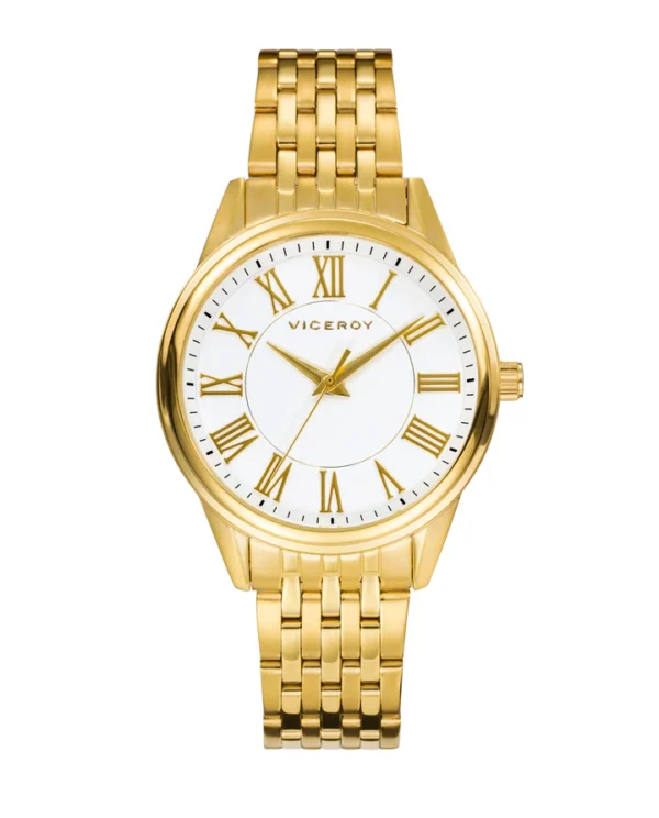 Reloj Viceroy de mujer Grand 3 agujas de acero con IP dorado REF: 401072-03