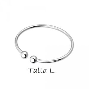 Pulsera A Tu Lado Oval Talla L Tubo De 3 Mm Con Dos Bolas De 8 Mm Ref : 9095428