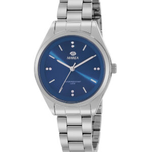 Reloj Marea Mujer Brazalete acero y esfera de color azul con pedrería en índices B41330/4