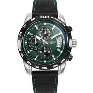 Reloj Viceroy caja de acero con bisel Ip negro numerado y correa de negra de silicona 40421-67