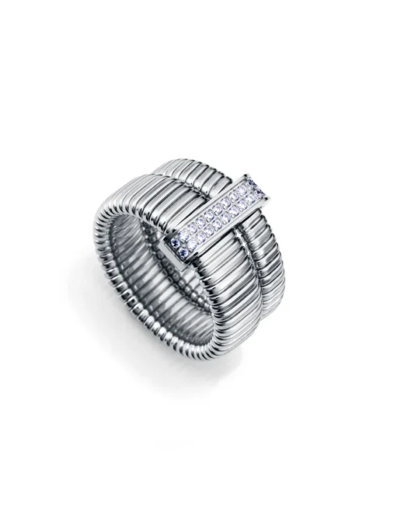 Anillo Viceroy doble de acero colección Laura Escanes tubogas 75392A0