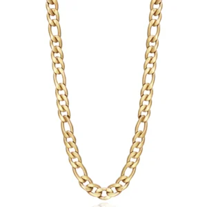 Cadena Chic Viceroy en acero Ip dorado tipo figaro gruesa con cierre lobster 1376C01012