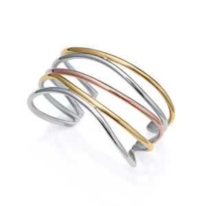 Pulsera Viceroy Chic rígida de acero con Ip dorado e Ip rosa 14084P01019