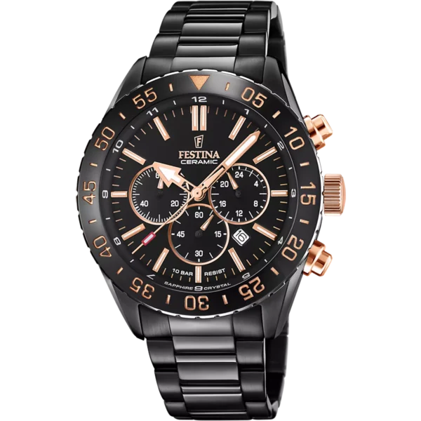 Reloj de hombre Festina Ceramic Acero negro F20577/1
