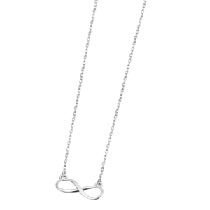 COLLAR INFINITO LOTUS SILVER TRENDY LP1224-1/2 PLATA