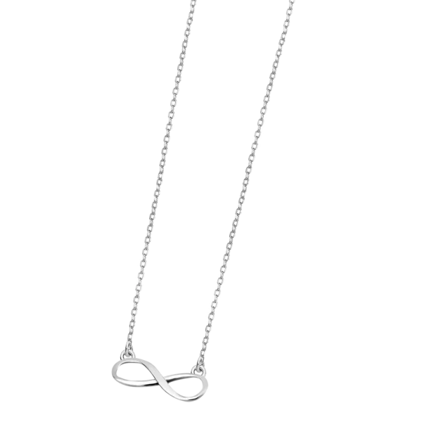 COLLAR INFINITO LOTUS SILVER TRENDY LP1224-1/2 PLATA
