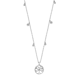 Collar Lotus Style Old Money  árbol de la vida acero inoxidable, mujer LS2600-1/1