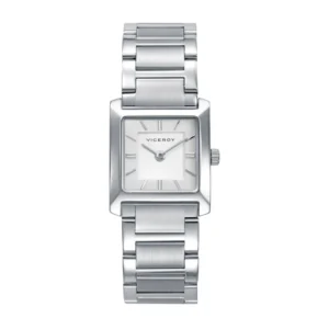 Reloj de mujer Viceroy en acero, con esfera cuadrada plata y diseño elegante de líneas limpias 41162-07