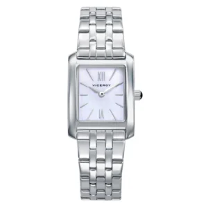 Reloj de mujer Viceroy en acero con esfera de madreperla blanca, índices y números romanos 41164-03