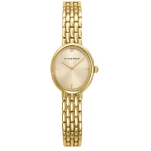Reloj Viceroy de mujer en acero IP dorado, con esfera dorada y movimiento de cuarzo 41166-27