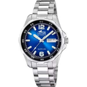 Reloj Lotus Automático 18997/2 esfera azul brazalete acero ,hombre