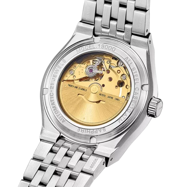 Reloj Lotus Automático 19000/8 esfera color negro brazalete de acero inoxidable, hombre - Imagen 2