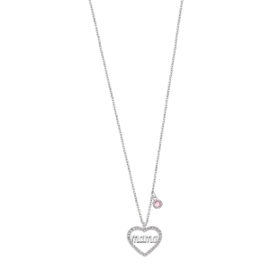 Collar Lotus Silver corazón con circonitas mamá LP3398-1/1 plata