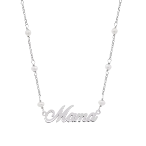 Collar mamá Lotus Silver Mother'S Love con perlas LP3949-1/1 plata, mujer