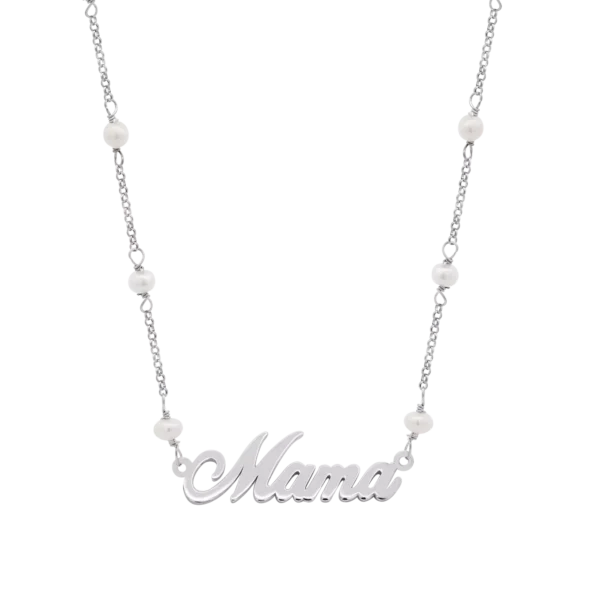 Collar mamá Lotus Silver Mother'S Love con perlas LP3949-1/1 plata, mujer