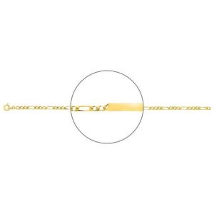 Pulsera de identidad de mujer chapado en oro 104028.00