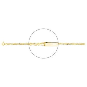 Pulsera de identidad niña/mujer chapado en oro 134019.00