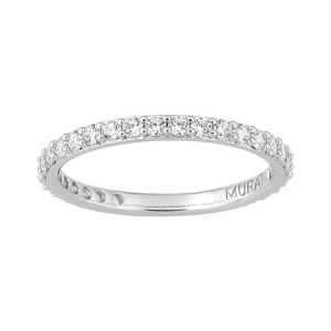 Sortija Murat en plata y circonitas engastadas garras 307001.1