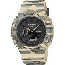 Reloj Casio Analógico y digital Camuflaje GA-2100CM-5AER