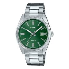 Reloj Casio Analógico Esfera verde armys acero MTP-1302PD-3AVEF