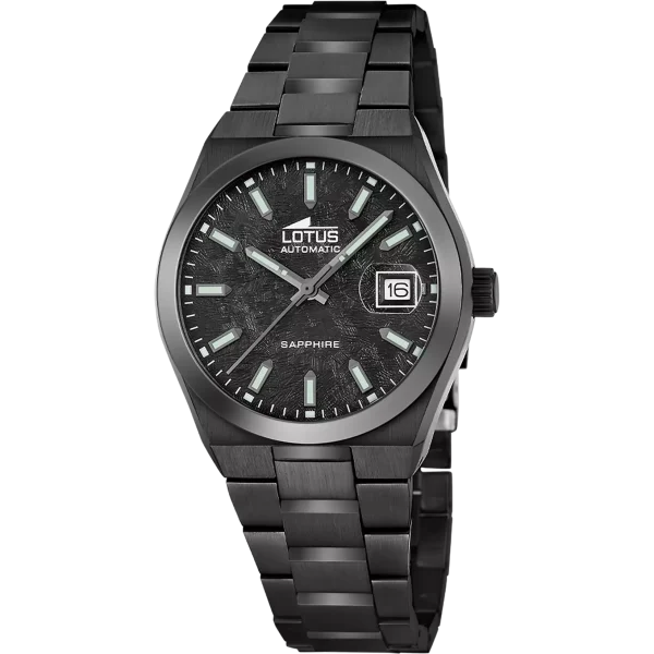 Reloj Lotus Automatic 19063/1 negro brazalete de acero inoxidable, hombre